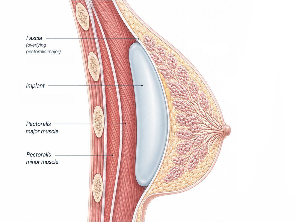 subfascial placement